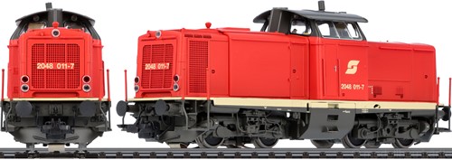 ESU 31574 H0 - Diesel Locomotief H0, 2048 011, ÖBB, Era V, prototype around 1992, rood, Sound + Rook, DC/AC-2
