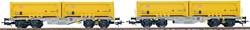 ESU 36600 H0 - Containerdraagwagen H0 Sgmmns D-AAEC Ep. VI DC