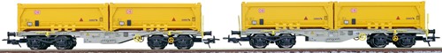 ESU 36600 H0 - Containerdraagwagen H0 Sgmmns D-AAEC Ep. VI DC