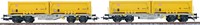 ESU 36602 H0 - Containerdraagwagen H0 Sgmmns D-AAEC Ep. VI DC