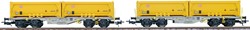 ESU 36603 H0 - Containerdraagwagen H0 Sgmmns D-AAEC Ep. VI DC