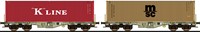 ESU 36606 H0 - Containerdraagwagen K-line + MSC H0 Sgmmns D-AAEC Ep. VI DC
