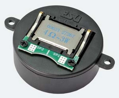 ESU 50349  - Lautsprecher D=28mm x 11mm, rund, 4 Ohm, Passive Rad.
