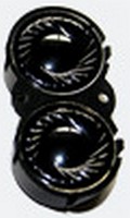 ESU 50447  - Zwei Lautsprecher 16mm, oval, 100 Ohm, mit gemeinsamer Schallkapsel