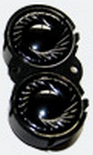 ESU 50447  - Zwei Lautsprecher 16mm, oval, 100 Ohm, mit gemeinsamer Schallkapsel