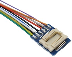 ESU 51993  - Adapterkabel, 18-pol. Next18-Buchse auf offene Litzen, 88mm, mit Schrumpfschlauch