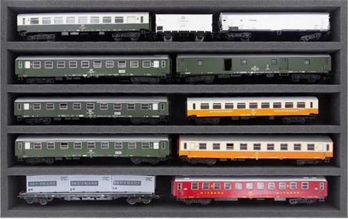 Feldherr DSLB075P05 H0 - Opbergdoos - 5 sleuven voor H0-spoor - horizontaal-2