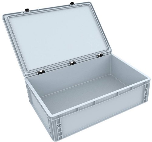 Feldherr EB85Set 0 -  Eurobox / containerkoffer met Treinbed - 3 compartimenten voor 0-spoor verticaal-3
