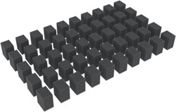 Feldherr HS025A002 N Z - 50 afstandhouders / schuimblokken 25 mm x 20 mm x 15 mm
